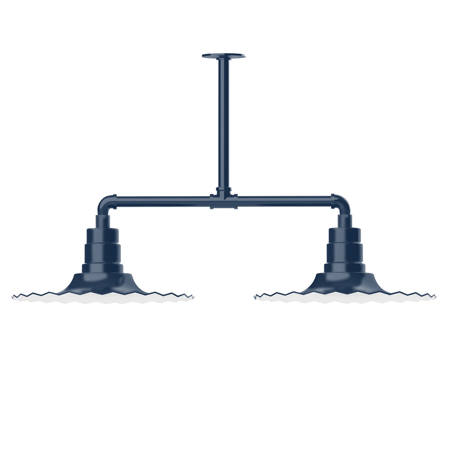 Montclair Light Works - MSD159-50 - Two Light Pendant - Radial - Navy