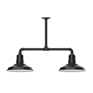 Montclair Light Works - MSD182-41 - Two Light Pendant - Warehouse - Black