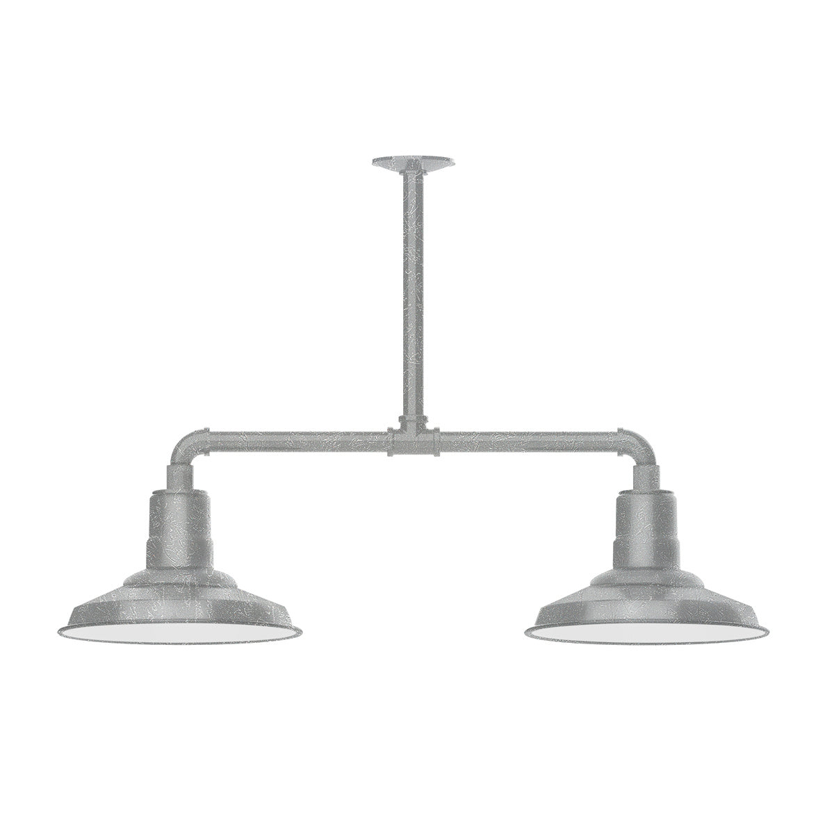 Montclair Light Works - MSD182-49 - Two Light Pendant - Warehouse - Painted Galvanized