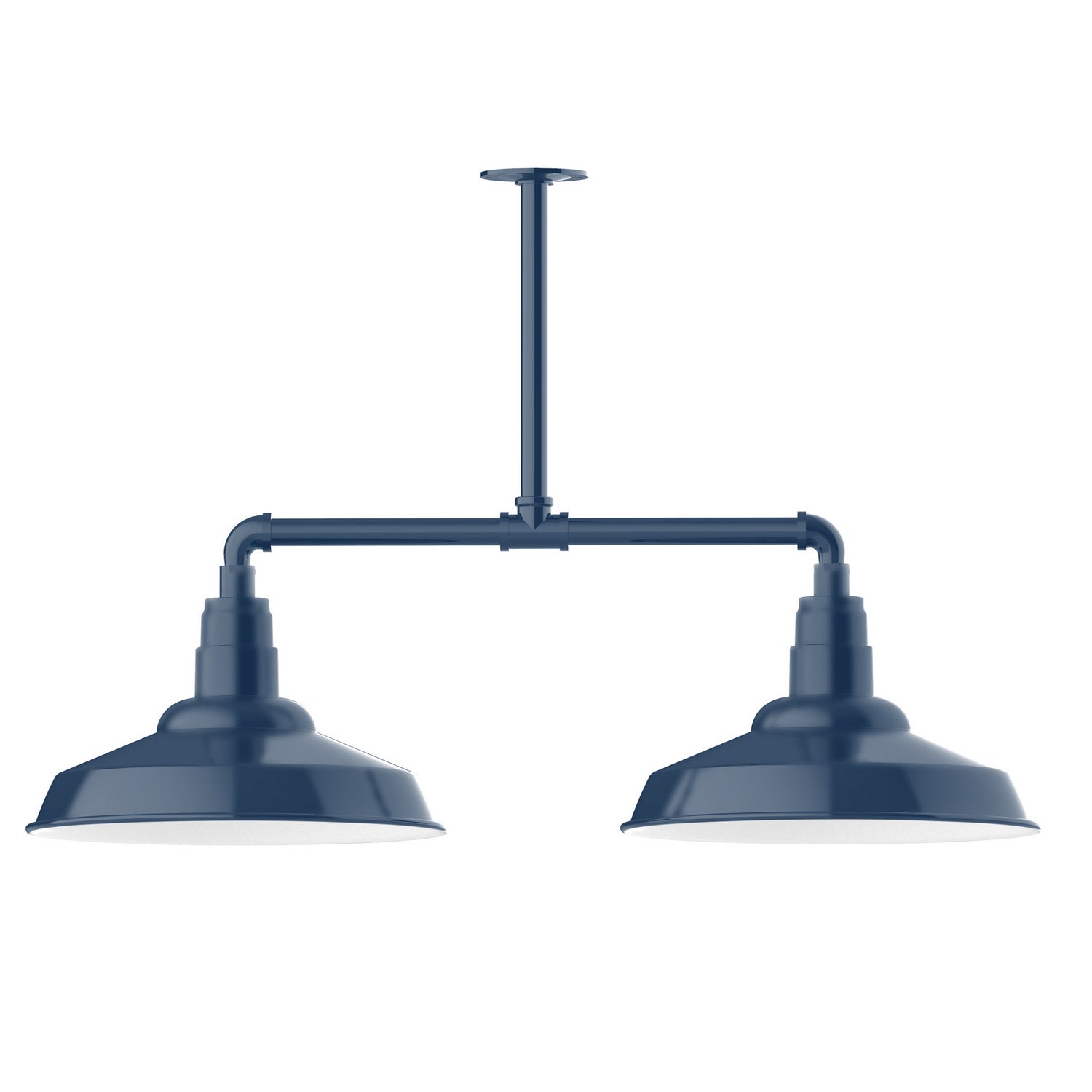 Montclair Light Works - MSD184-50 - Two Light Pendant - Warehouse - Navy