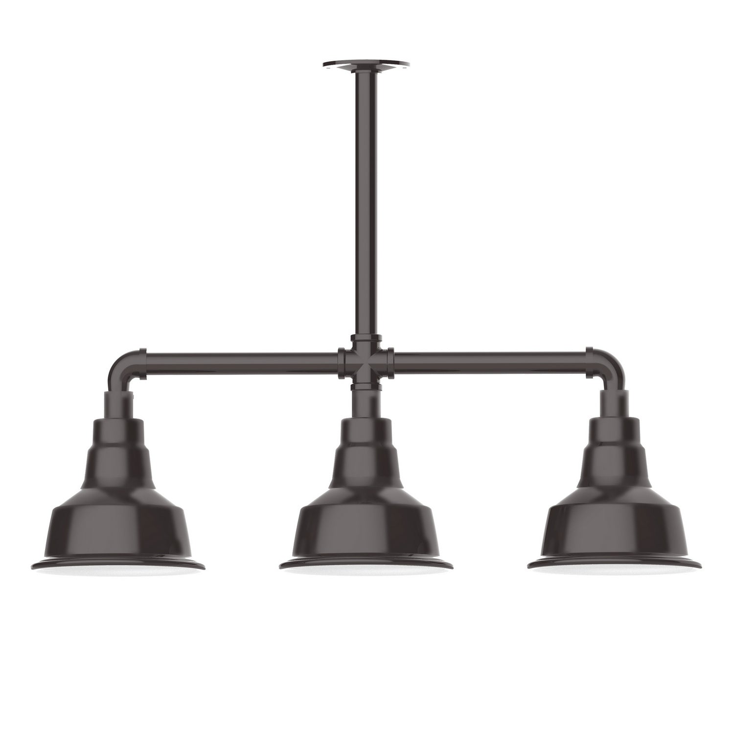 Montclair Light Works - MSK180-51 - Three Light Pendant - Warehouse - Architectural Bronze