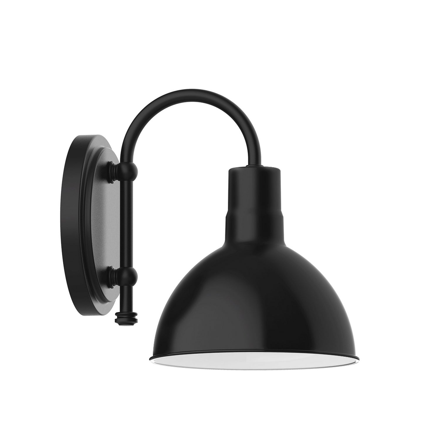 Montclair Light Works - SCB114-41 - One Light Wall Sconce - Deep Bowl - Black