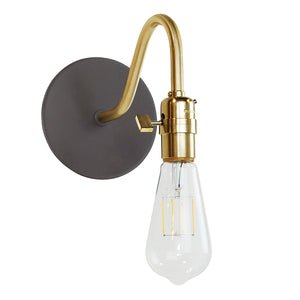 Montclair Light Works - SCL400-51-91 - One Light Wall Sconce - Uno - Architectural Bronze with Brushed Brass