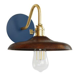 Montclair Light Works - SCL410-50-91 - One Light Wall Sconce - Uno - Navy with Brushed Brass