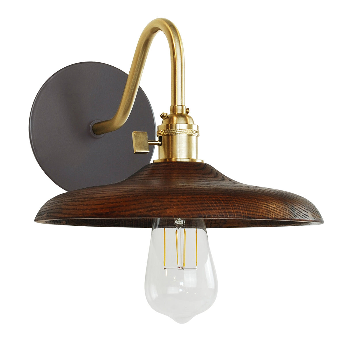 Montclair Light Works - SCL410-51-91 - One Light Wall Sconce - Uno - Architectural Bronze with Brushed Brass