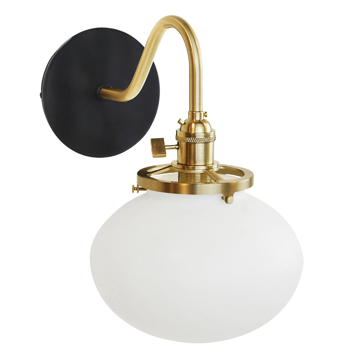 Montclair Light Works - SCL411-41-91 - One Light Wall Sconce - Uno - Black with Brushed Brass