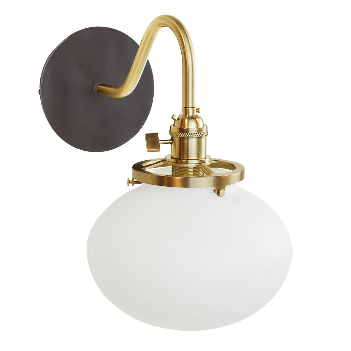 Montclair Light Works - SCL411-51-91 - One Light Wall Sconce - Uno - Architectural Bronze with Brushed Brass