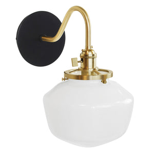 Montclair Light Works - SCL413-41-91 - One Light Wall Sconce - Uno - Black with Brushed Brass