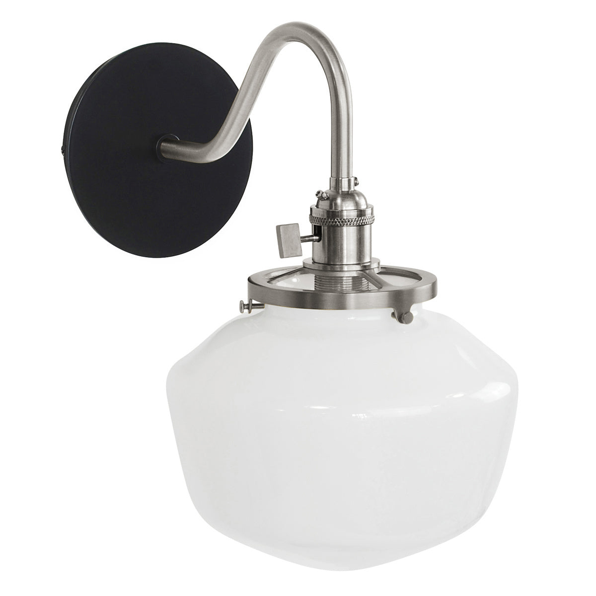 Montclair Light Works - SCL413-41-96 - One Light Wall Sconce - Uno - Black with Brushed Nickel