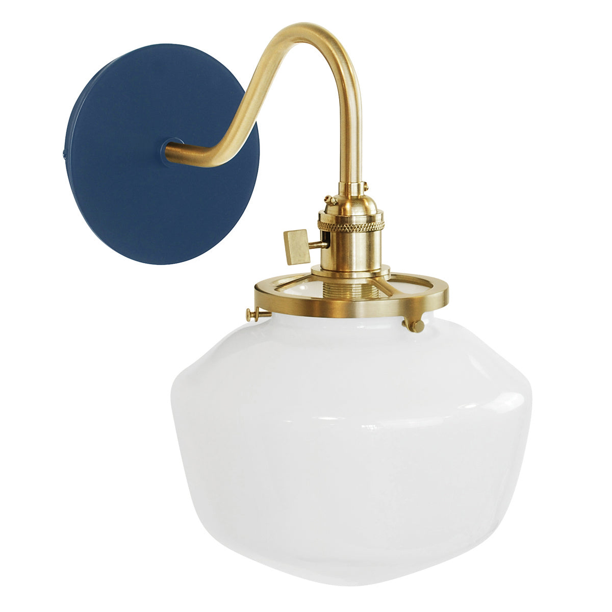 Montclair Light Works - SCL413-50-91 - One Light Wall Sconce - Uno - Navy with Brushed Brass