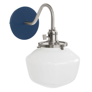 Montclair Light Works - SCL413-50-96 - One Light Wall Sconce - Uno - Navy with Brushed Nickel