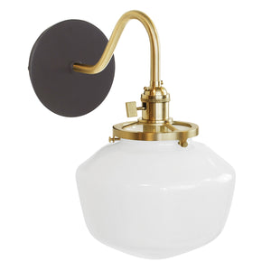 Montclair Light Works - SCL413-51-91 - One Light Wall Sconce - Uno - Architectural Bronze with Brushed Brass