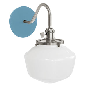 Montclair Light Works - SCL413-54-96 - One Light Wall Sconce - Uno - Light Blue with Brushed Nickel