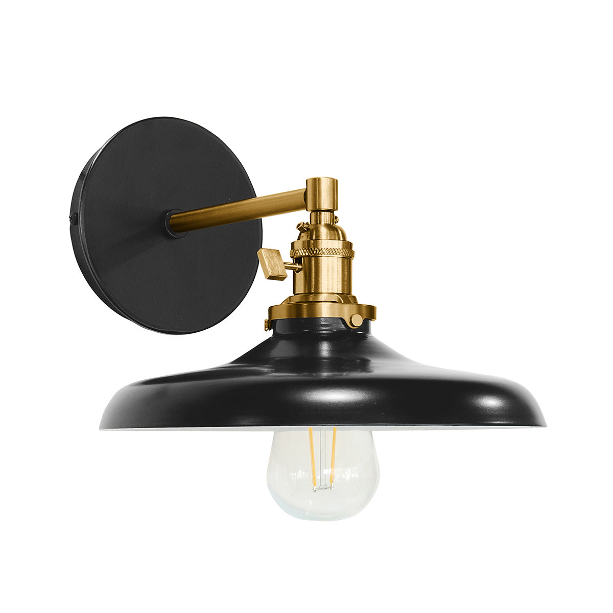 Montclair Light Works - SCM401-41-91 - One Light Wall Sconce - Uno - Black with Brushed Brass