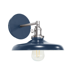 Montclair Light Works - SCM401-50-96 - One Light Wall Sconce - Uno - Navy with Brushed Nickel