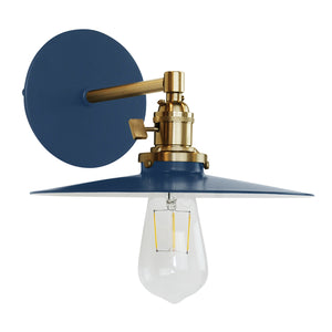 Montclair Light Works - SCM403-50-91 - One Light Wall Sconce - Uno - Navy with Brushed Brass