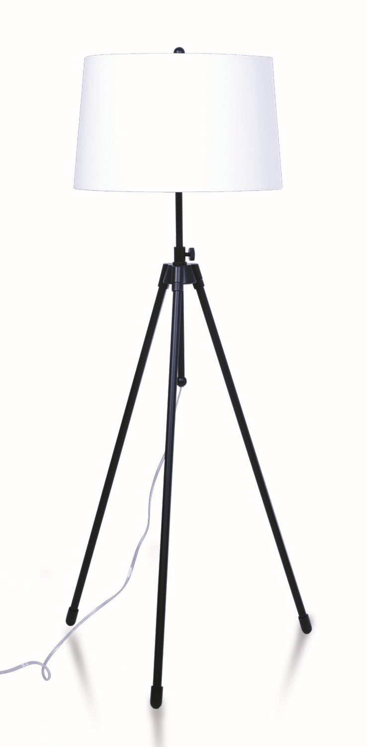 House of Troy - TR201-BLK - One Light Floor Lamp - Tripod - Black