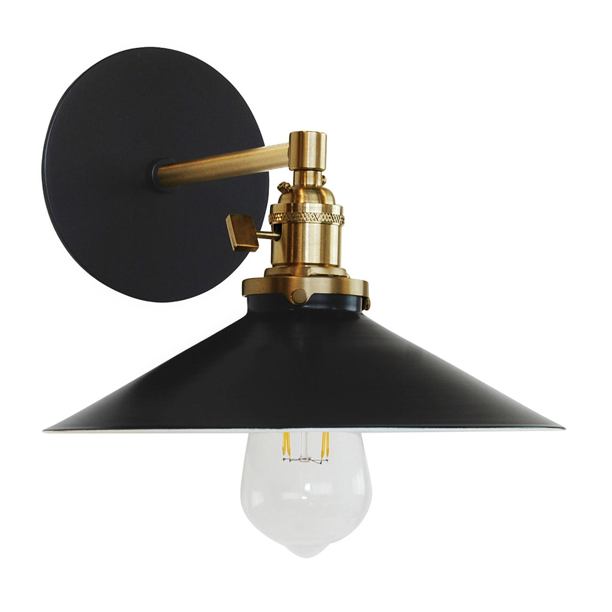 Montclair Light Works - SCM404-41-91 - One Light Wall Sconce - Uno - Black with Brushed Brass