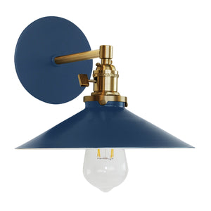 Montclair Light Works - SCM404-50-91 - One Light Wall Sconce - Uno - Navy with Brushed Brass