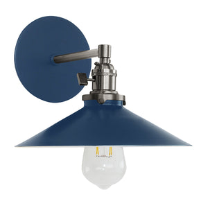 Montclair Light Works - SCM404-50-96 - One Light Wall Sconce - Uno - Navy with Brushed Nickel