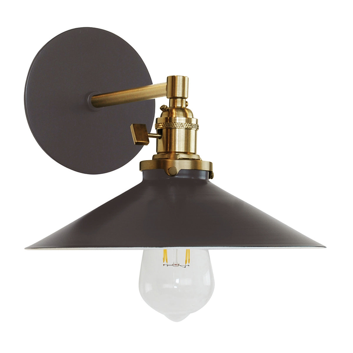 Montclair Light Works - SCM404-51-91 - One Light Wall Sconce - Uno - Architectural Bronze with Brushed Brass