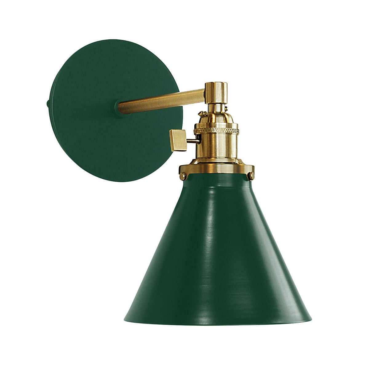 Montclair Light Works - SCM405-42-91 - One Light Wall Sconce - Uno - Forest Green with Brushed Brass