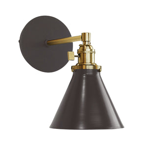 Montclair Light Works - SCM405-51-91 - One Light Wall Sconce - Uno - Architectural Bronze with Brushed Brass