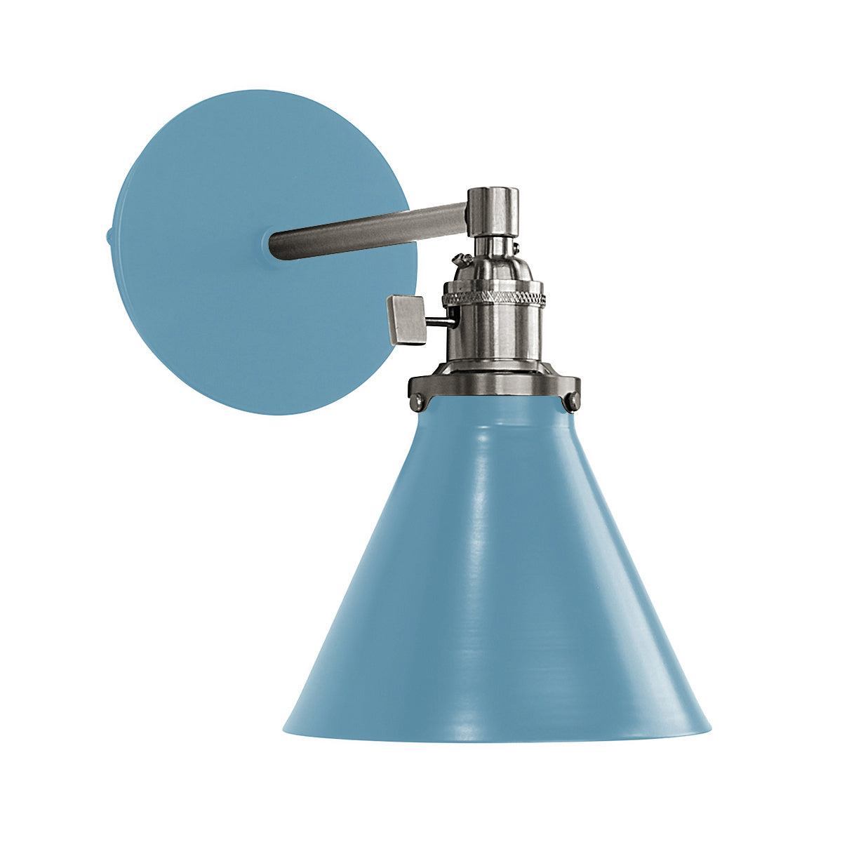 Montclair Light Works - SCM405-54-96 - One Light Wall Sconce - Uno - Light Blue with Brushed Nickel