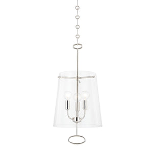 Hudson Valley - 4711-PN - Three Light Pendant - James - Polished Nickel