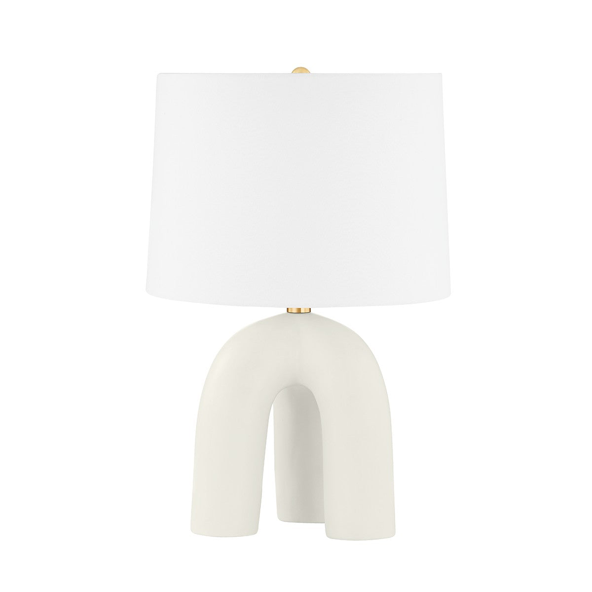 Hudson Valley - L1604-AGB/CSI - One Light Table Lamp - Mills Pond - Aged Brass/Satin Ivory