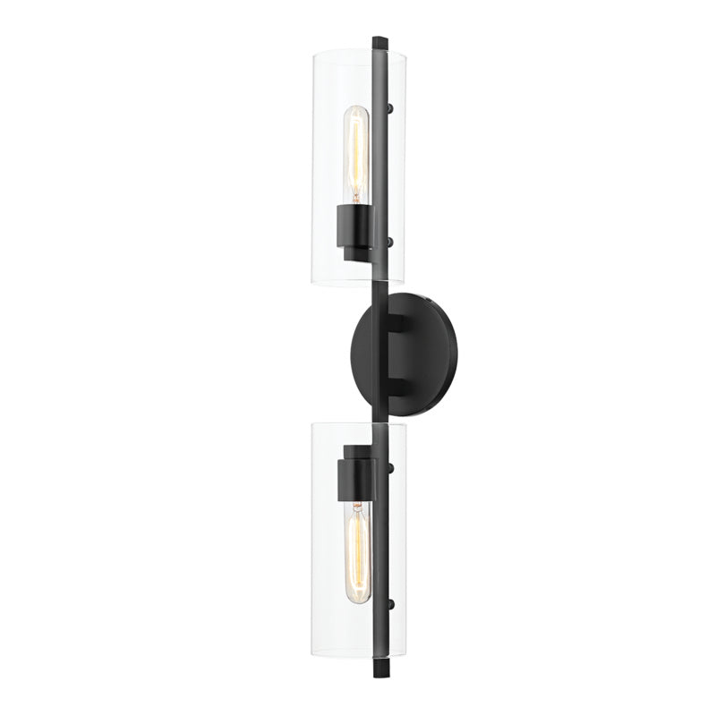 Mitzi - H326102-SBK - Two Light Wall Sconce - Ariel - Soft Black