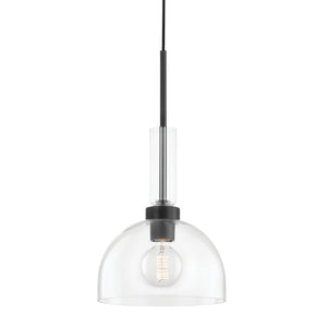 Mitzi - H384701-SBK - One Light Pendant - Tabitha - Soft Black