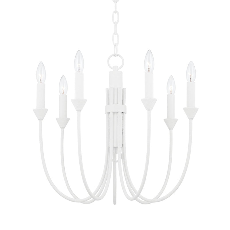 Troy Lighting - F1007-GSW - Seven Light Chandelier - Cate - Gesso White