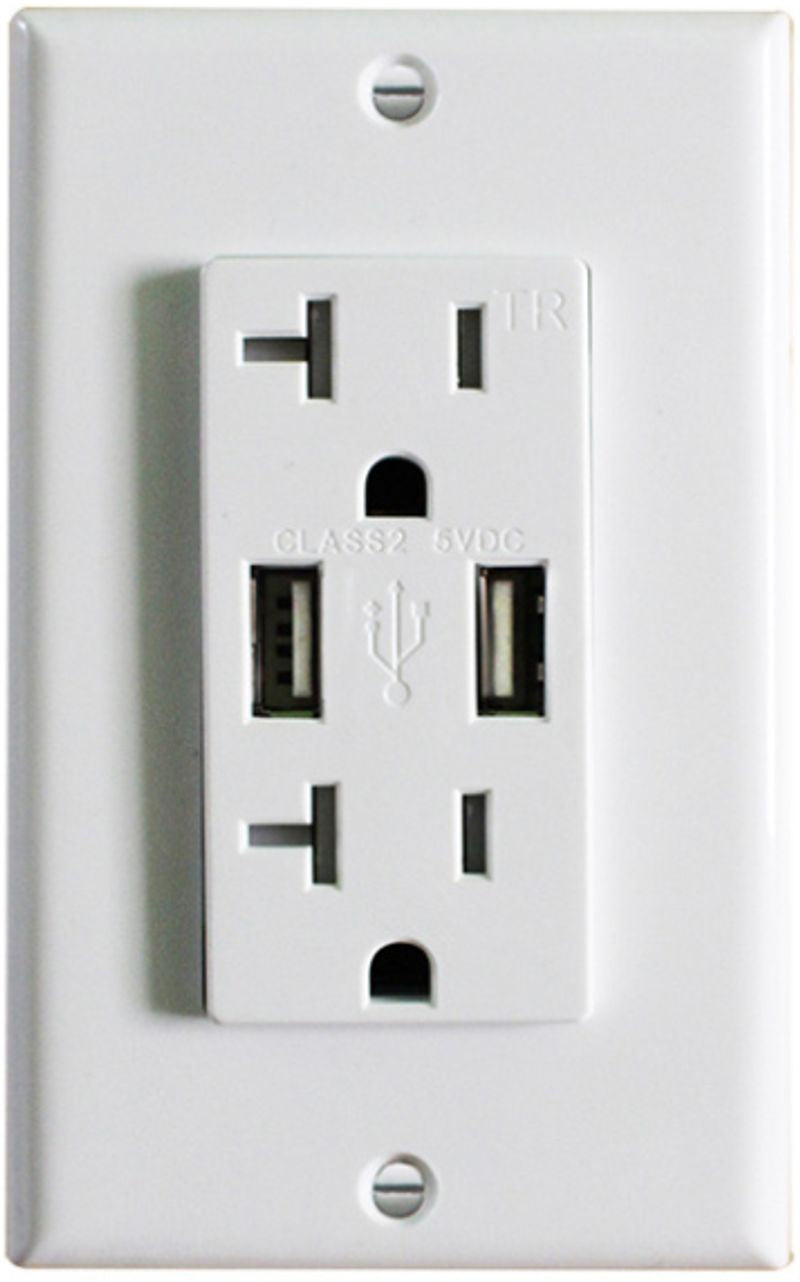 Westgate - USB2-20TR-WH - Usb Port - White