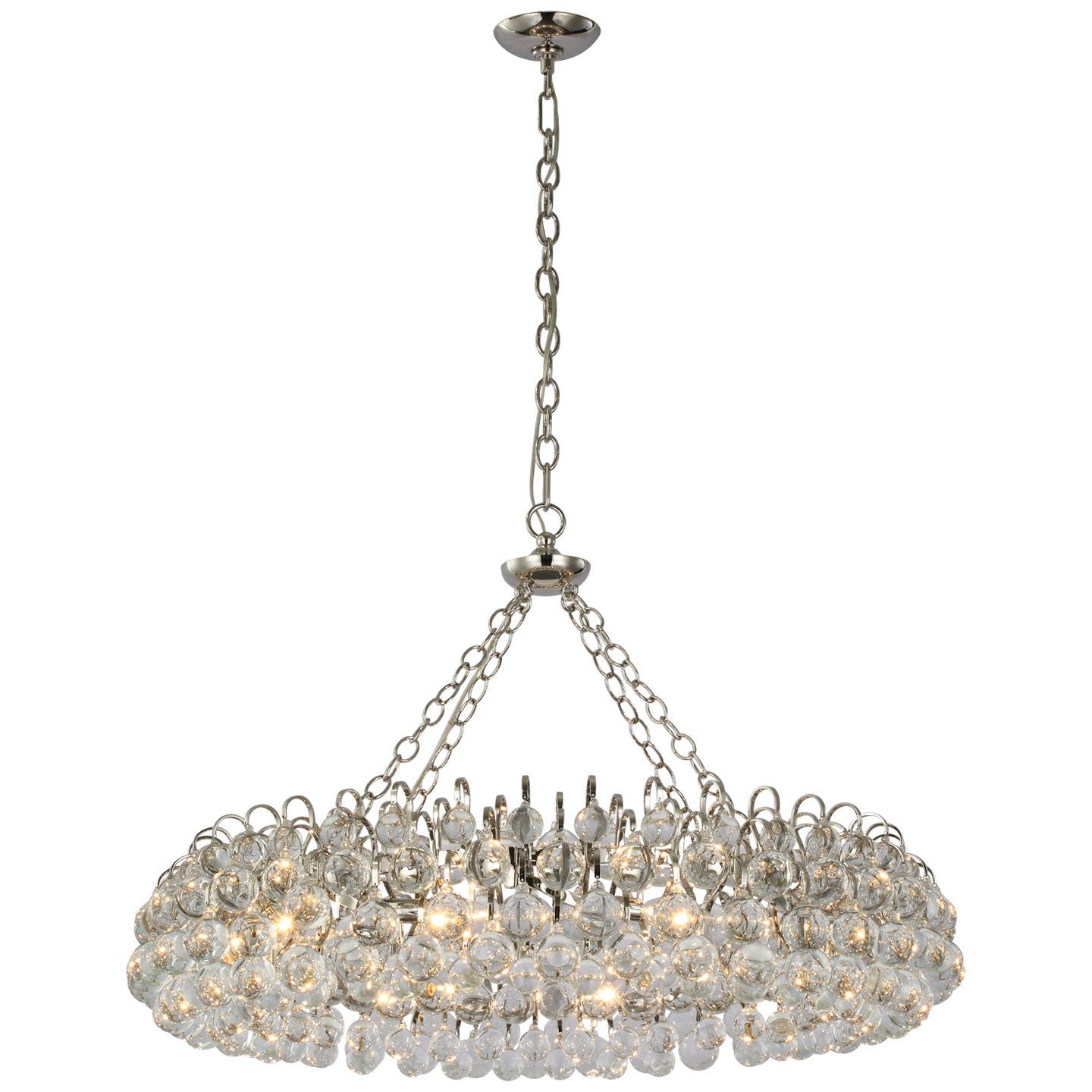 Visual Comfort Signature - ARN 5118PN-CG - LED Chandelier - Bellvale - Polished Nickel