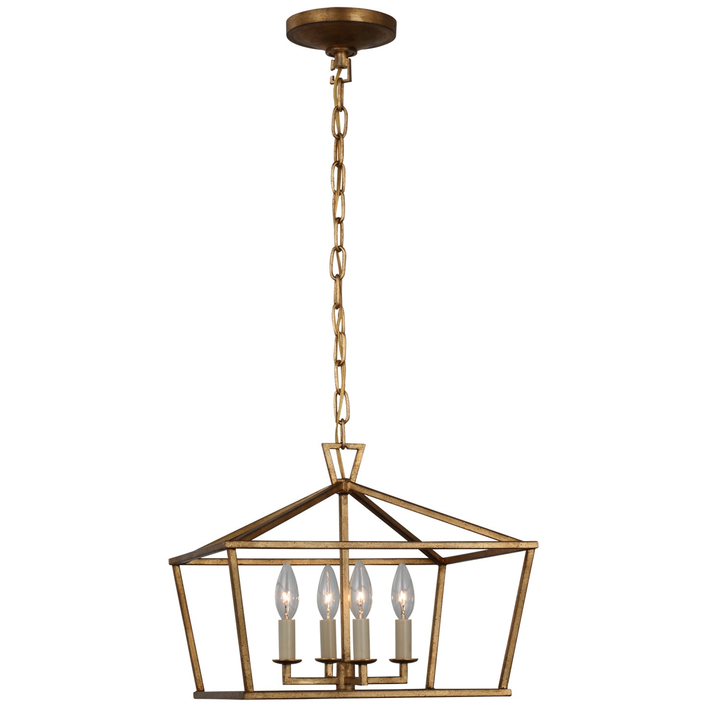 Visual Comfort Signature - CHC 4190GI - Four Light Semi-Flush Mount - Darlana - Gilded Iron