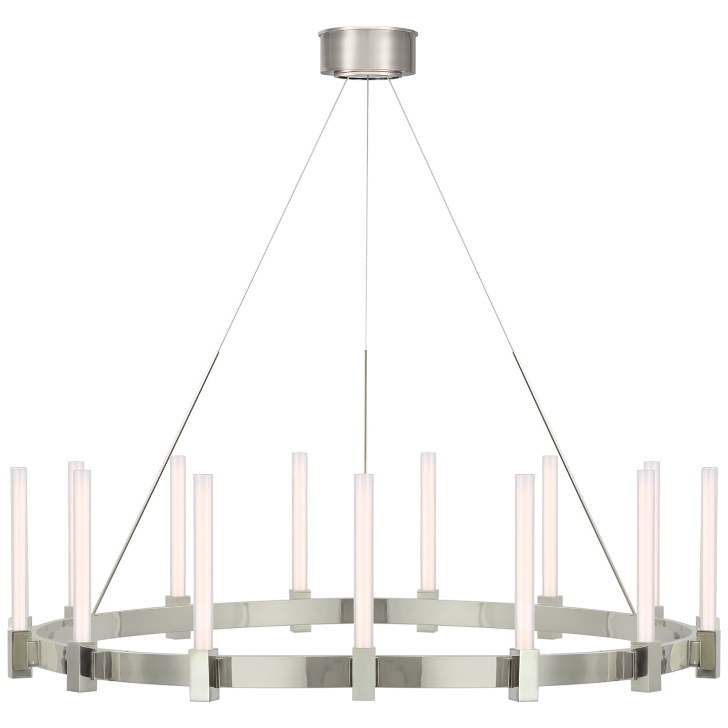 Visual Comfort Signature - IKF 5362PN-WG - LED Chandelier - Mafra - Polished Nickel