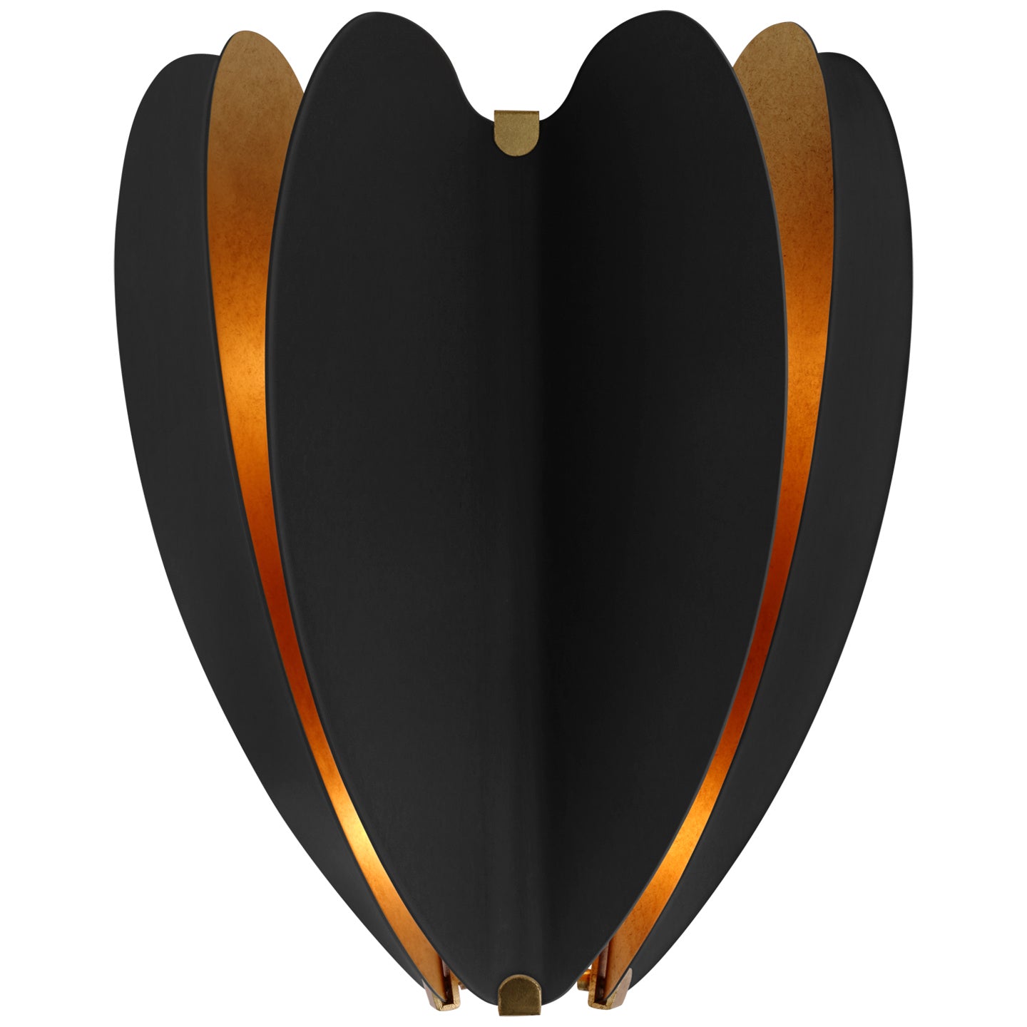 Visual Comfort Signature - KS 2130BLK/G - LED Wall Sconce - Danes - Matte Black and Gild