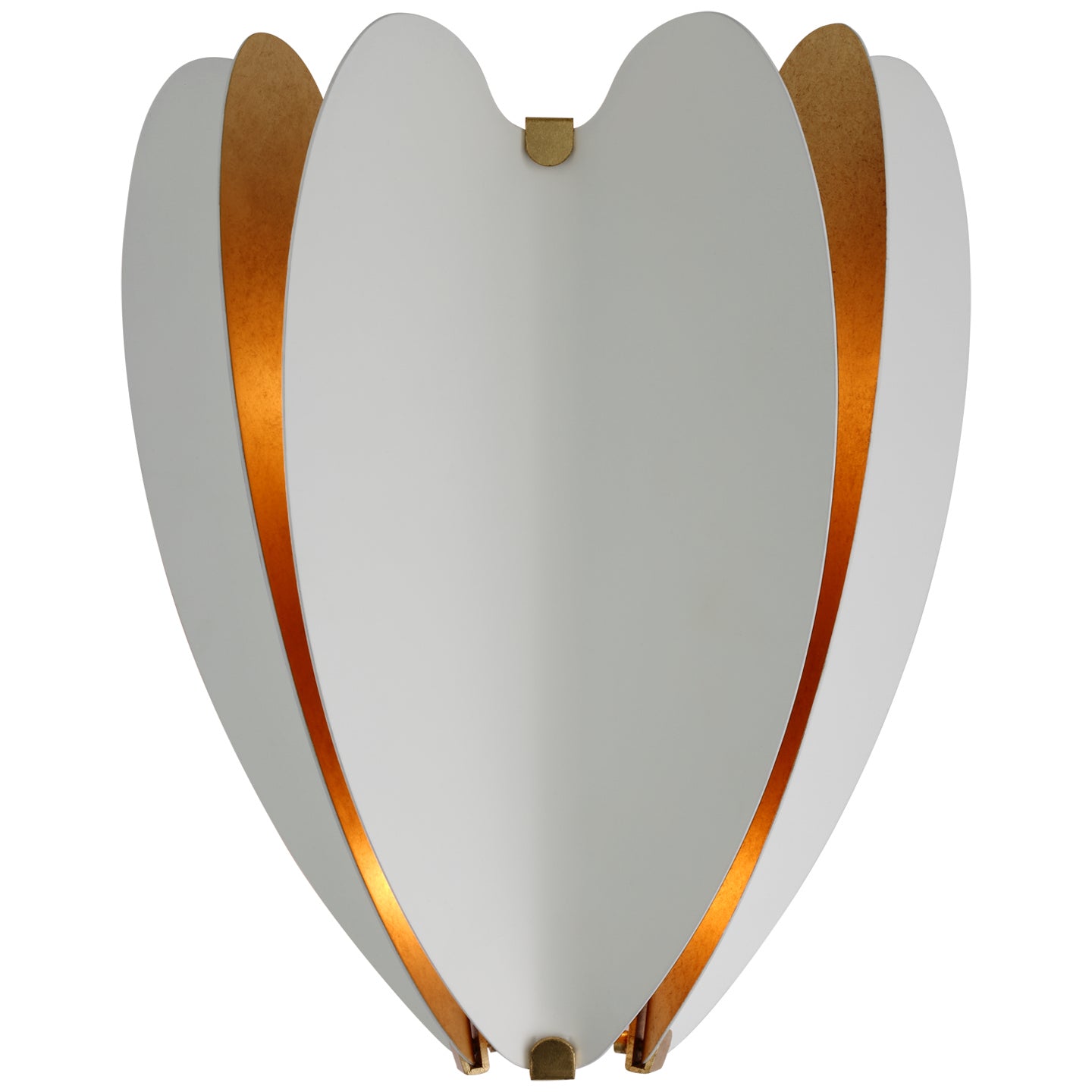 Visual Comfort Signature - KS 2130WHT/G - LED Wall Sconce - Danes - Matte White and Gild