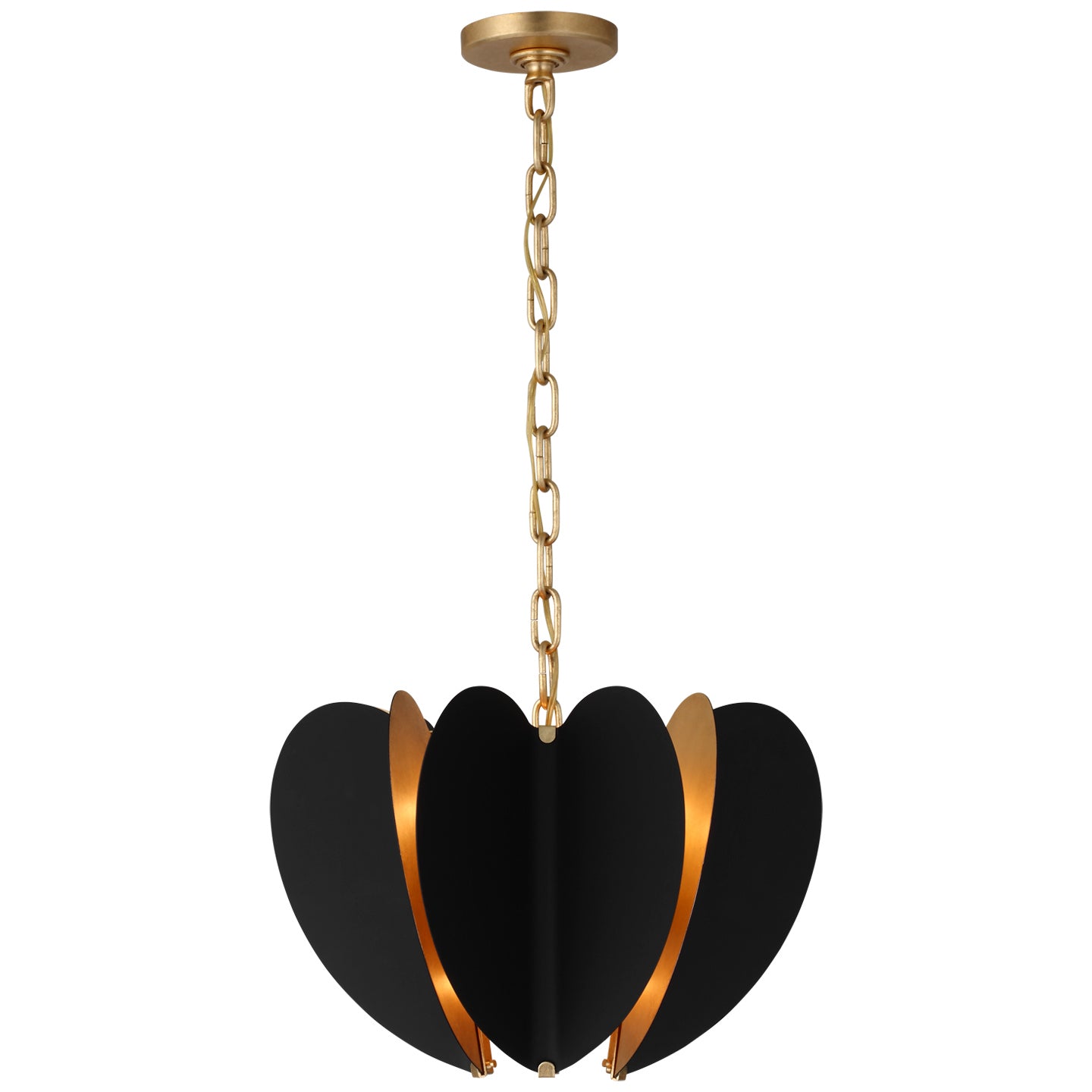 Visual Comfort Signature - KS 5130BLK/G - LED Chandelier - Danes - Matte Black and Gild