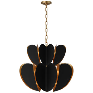 Visual Comfort Signature - KS 5132BLK/G - LED Chandelier - Danes - Matte Black and Gild