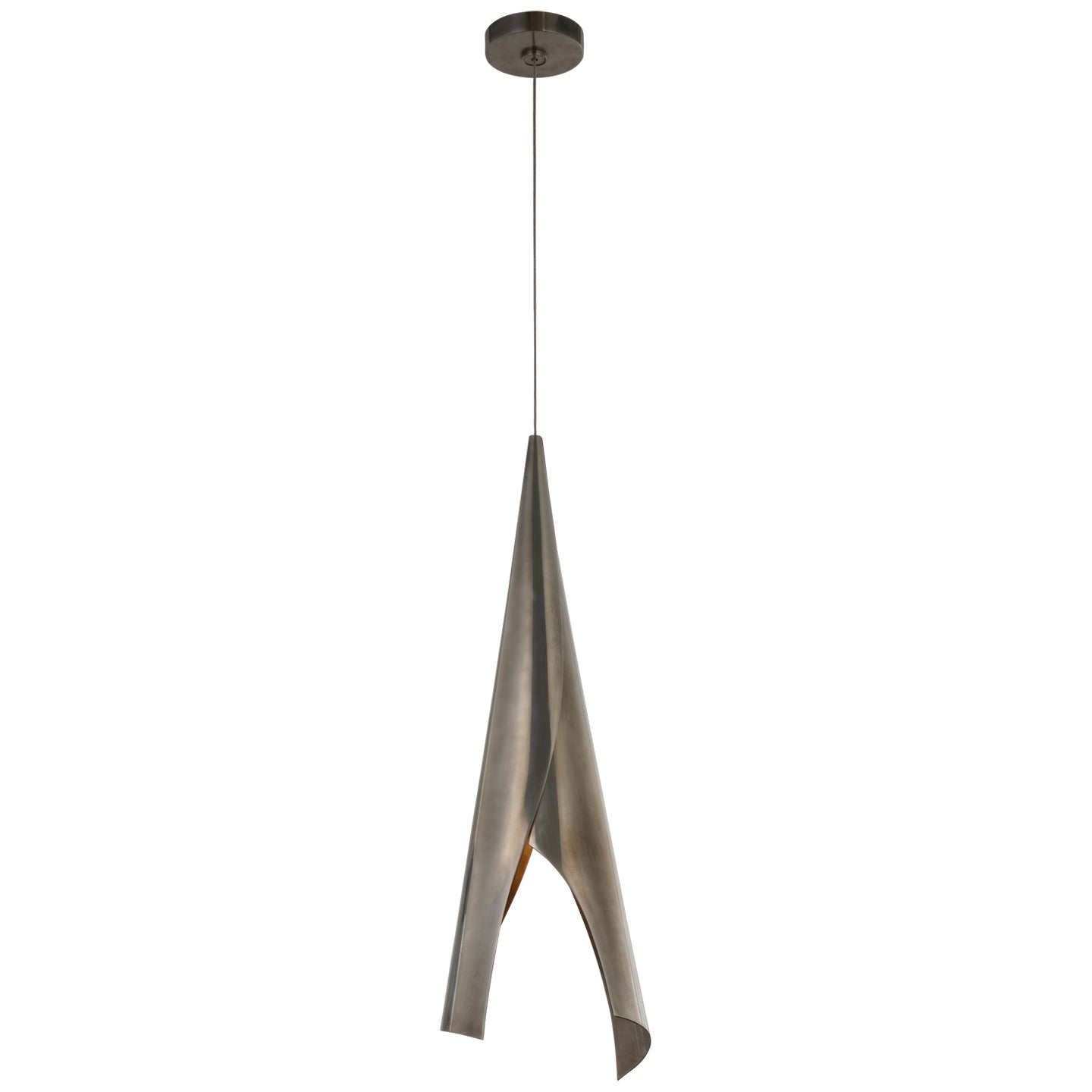 Visual Comfort Signature - KW 5632PWT - LED Pendant - Piel - Pewter