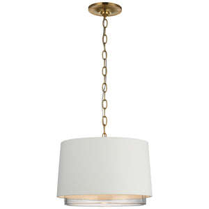 Visual Comfort Signature - S 5121WHT/CG - LED Pendant - Sydney - Soft Brass