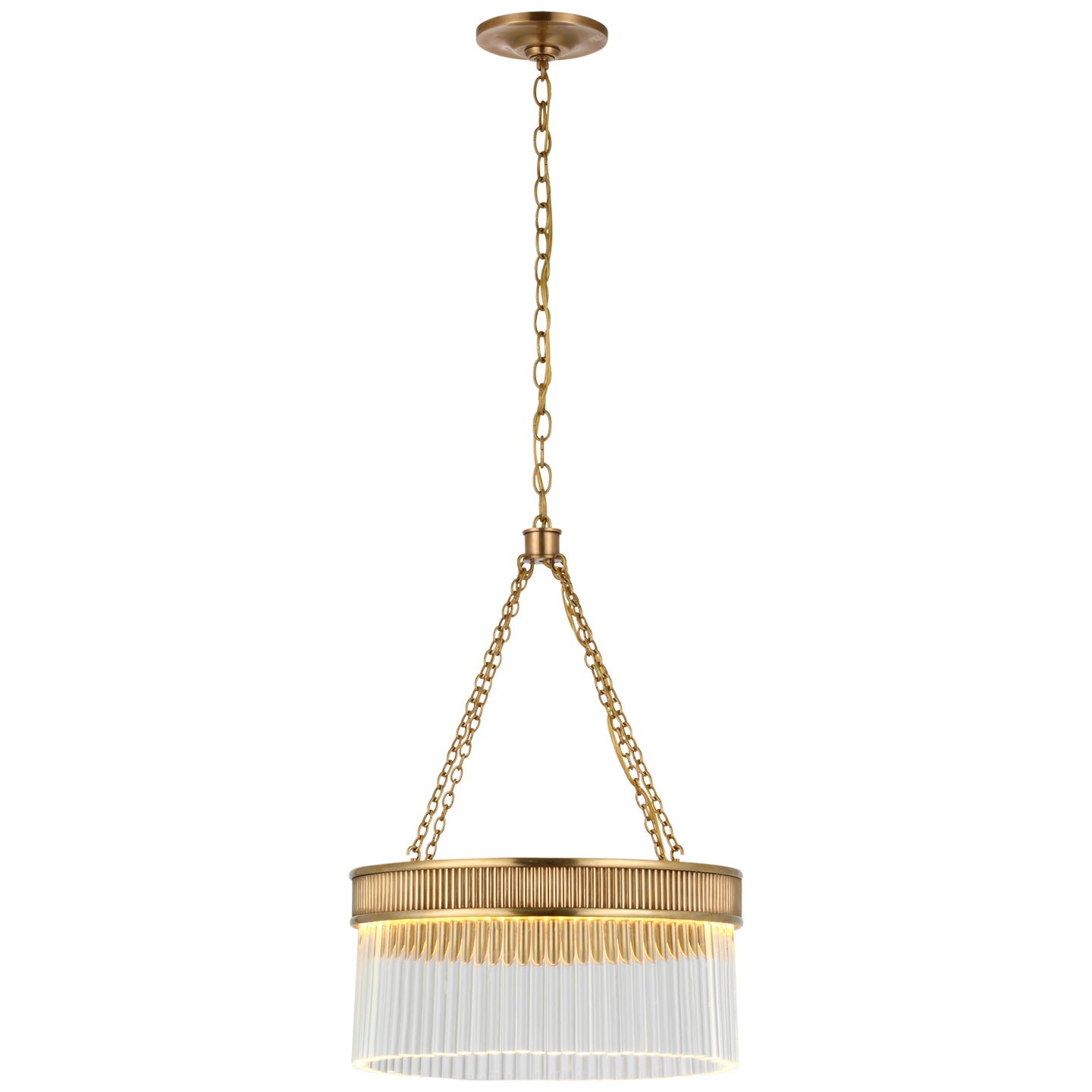 Visual Comfort Signature - S 5171SB-CG - LED Chandelier - Menil - Soft Brass