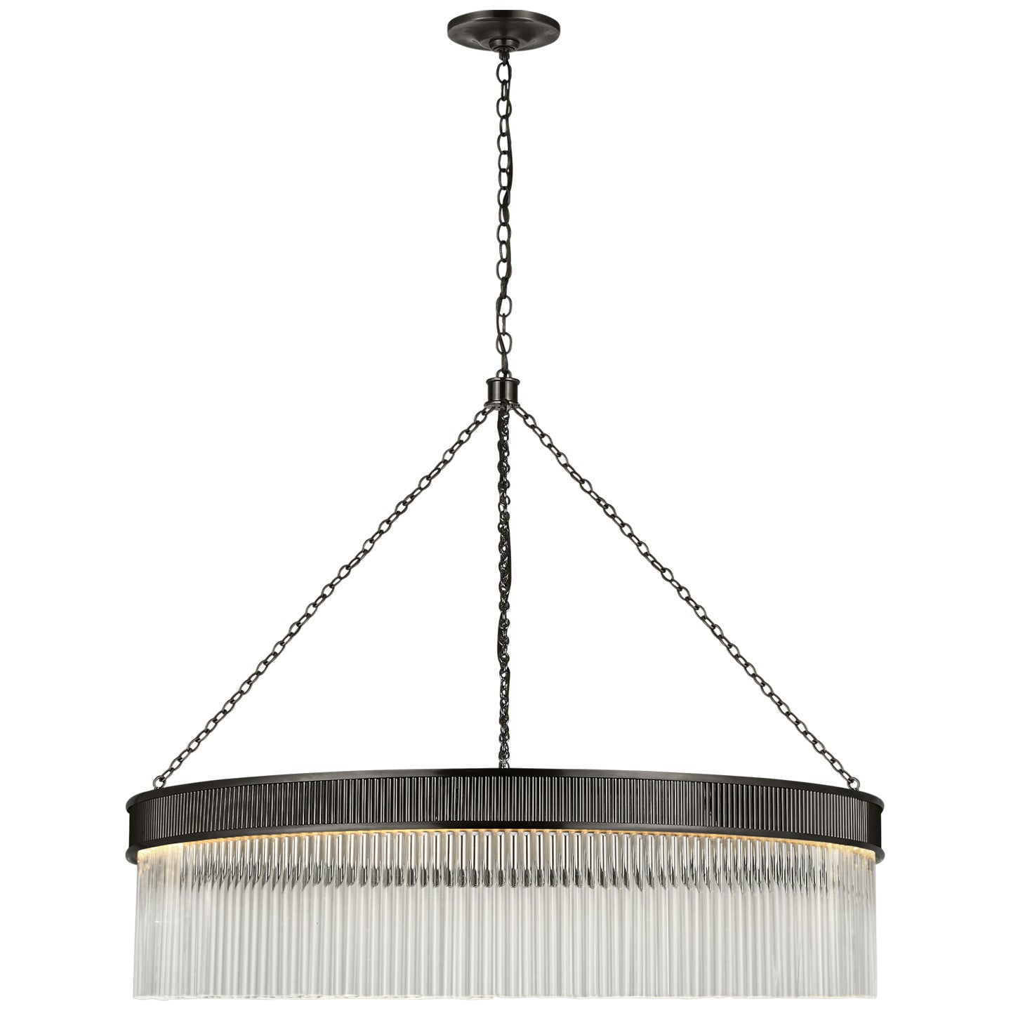 Visual Comfort Signature - S 5172BZ-CG - LED Chandelier - Menil - Bronze