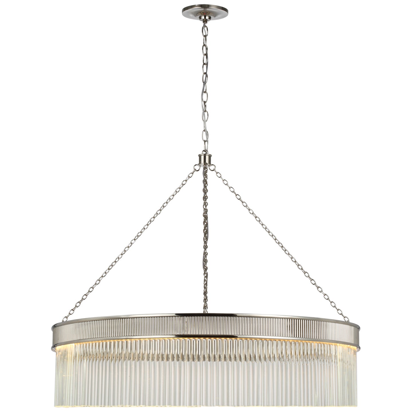 Visual Comfort Signature - S 5172PN-CG - LED Chandelier - Menil - Polished Nickel