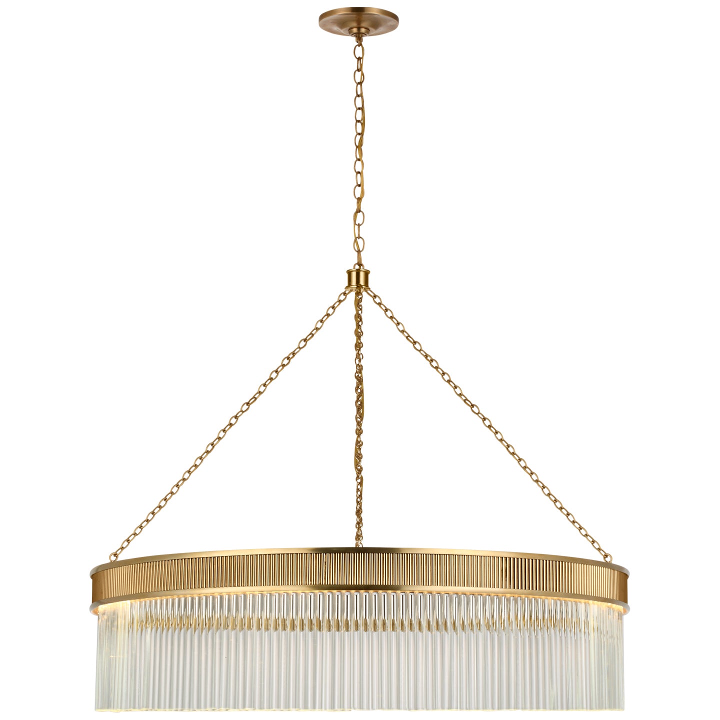 Visual Comfort Signature - S 5172SB-CG - LED Chandelier - Menil - Soft Brass