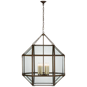 Visual Comfort Signature - SK 5034AZ-CG - LED Lantern - Morris - Antique Zinc