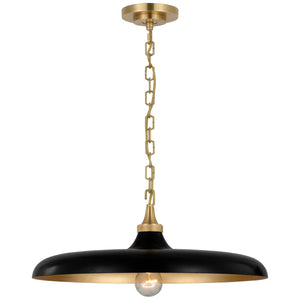 Visual Comfort Signature - TOB 5115HAB-AI - LED Pendant - Piatto - Hand-Rubbed Antique Brass