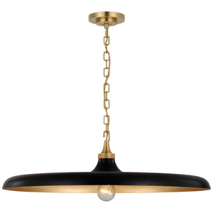 Visual Comfort Signature - TOB 5116HAB-AI - LED Pendant - Piatto - Hand-Rubbed Antique Brass